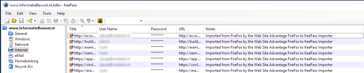 Import resultaat